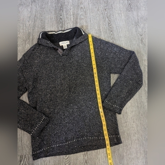 WOMAN'S Cherokee Gray Knit Sweater/Hoodie With Collar- Size Small - Picture 3 of 5